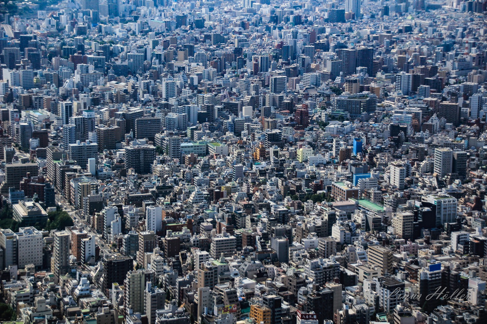 Tokyo from above. Tokyo is the capital of Japan, and one of the biggest  cities in the world. It has a population of 14million, with a Metropolitan  population of almost 40million. It